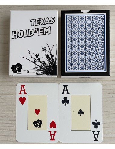 Carte da poker Texas Hold'em Modiano - dorso rosso