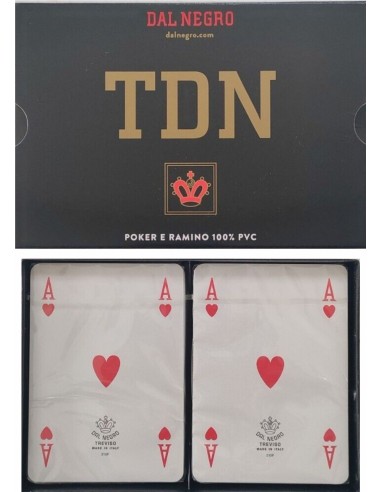 CARTE DA GIOCO DAL NEGRO TDN PER RAMINO, POKER E BRIDGE