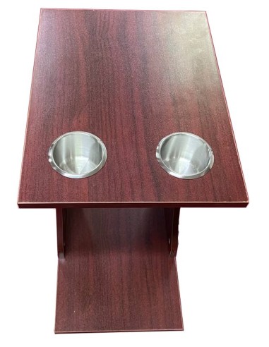 TAVOLINO BAR PORTA BEVANDE EFFETTO LEGNO