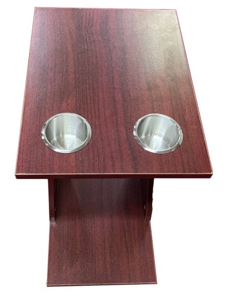 TAVOLINO BAR PORTA BEVANDE EFFETTO LEGNO