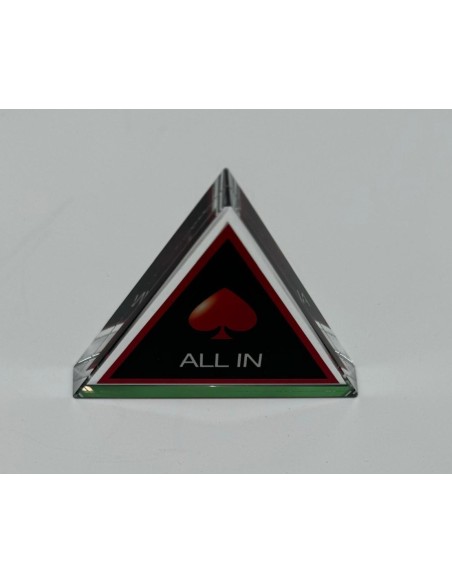 BOTTONE TRIANGOLARE ALL IN IN PLEXIGLAS STAMPATO