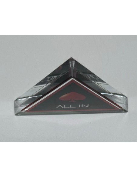 BOTTONE TRIANGOLARE ALL IN IN PLEXIGLAS STAMPATO