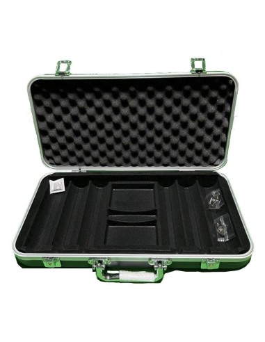 VALIGIA ALLUMINIO NERA DA 300 CHIPS...