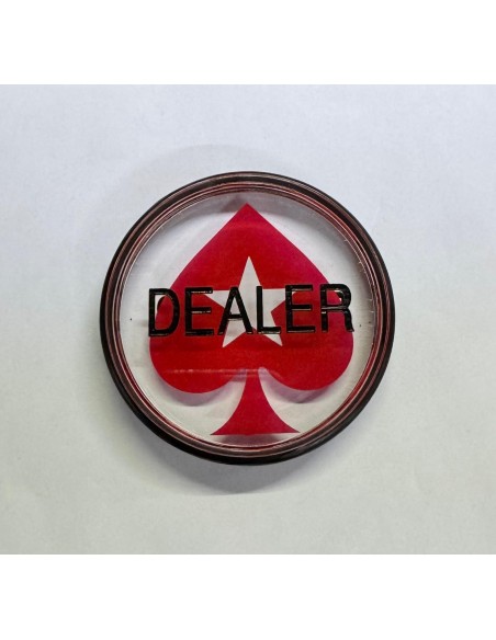 BOTTONE DEALER XL DOPPIA FACCIA CON DISEGNO PICCHE