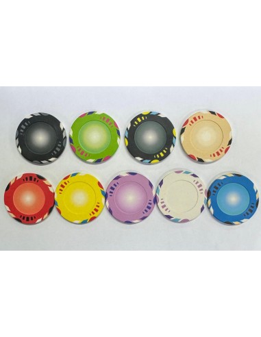 CHIPS IN CERAMICA 10 G IBRIDE, MODELLO NEAPOLIS, PERSONALIZZATE.
