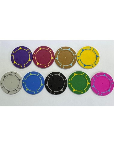 CHIPS IN CERAMICA 10 G IBRIDE, MODELLO ROME, PERSONALIZZATE.