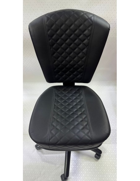 SEDIA SGABELLO POKER DA DEALER IN SIMILPELLE NERA O ROSSA E NERA