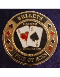 BULLETS METAL POKER CARD...