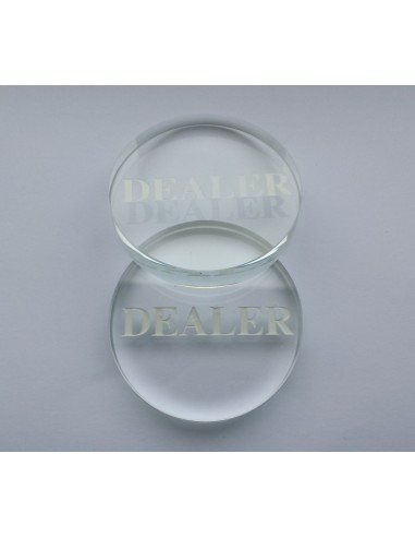 N° 10 BOTTON DEALER IN VETRO RINFORZATO. CRYSTAL