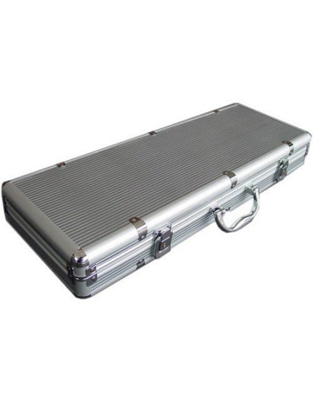 VALIGIA IN ALLUMINIO PER 500 CHIPS, VUOTA