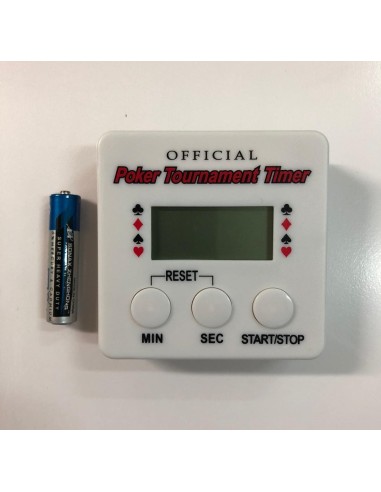 TIMER TOURNAMENT DEALER QUADRATO CON BATTERIA INCLUSA