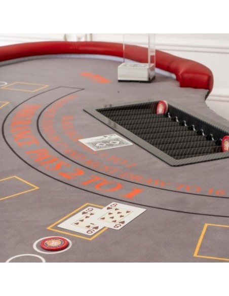 PANNO PROFESSIONALE PERSONALIZZATO PER TAVOLI DA POKER, ROULETTE, BLACK JACK ECC.