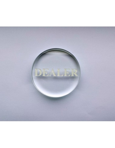 BOTTON DEALER IN VETRO RINFORZATO. CRYSTAL