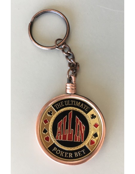 N° 10 PORTA CHIPS COLORE BRONZO CON CARD GUARD ALL IN