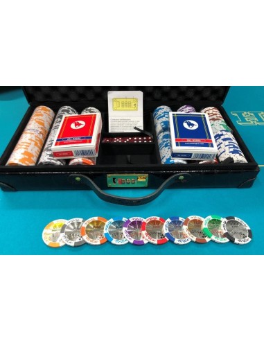 DAL NEGRO SET 300 CHIPS CON VALIGIA, CARTE E DADI
