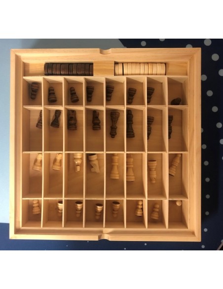 DAL NEGRO - SCACCHI DAMA E TRIA TOP 36 CM