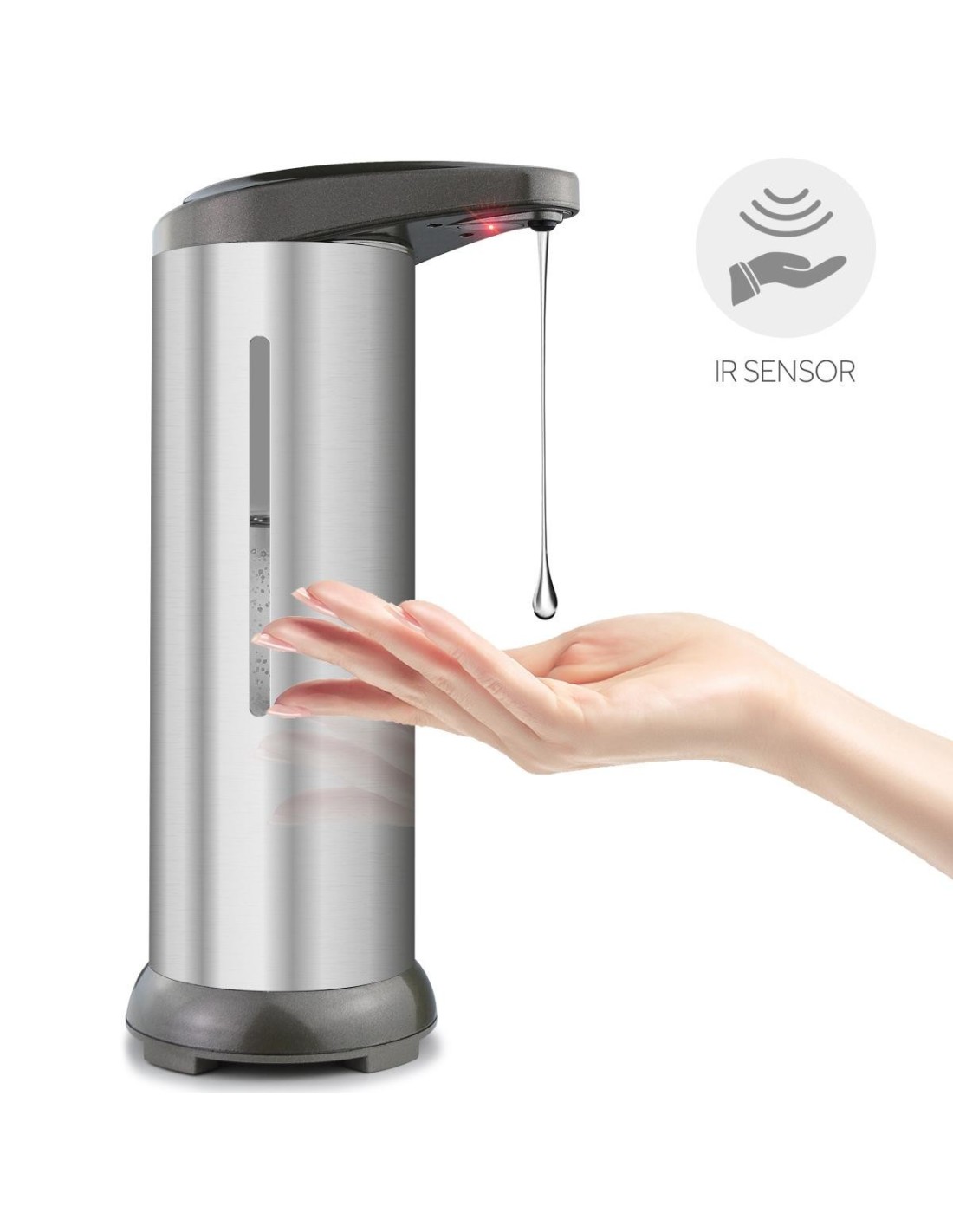 DISPENSER AUTOMATICO NO TOUCH 280 ML PER SAPONE CON SENSORE IR