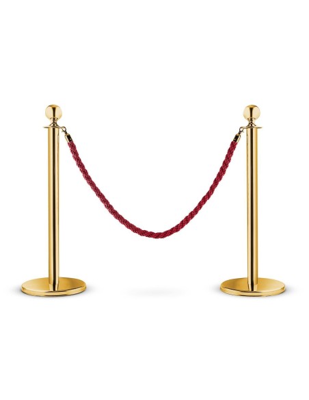 N° 2 COLONNINE SEGNAPERCORSO CON CORDA VARI COLORI