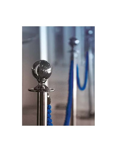 N° 2 COLONNINE SEGNAPERCORSO CON CORDA VARI COLORI