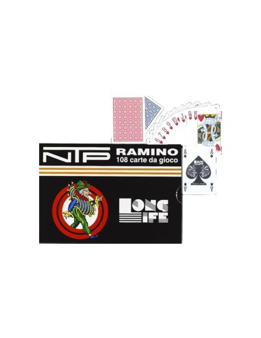 CARTE DA GIOCO NTP LONG LIFE RAMINO E BRIDGE