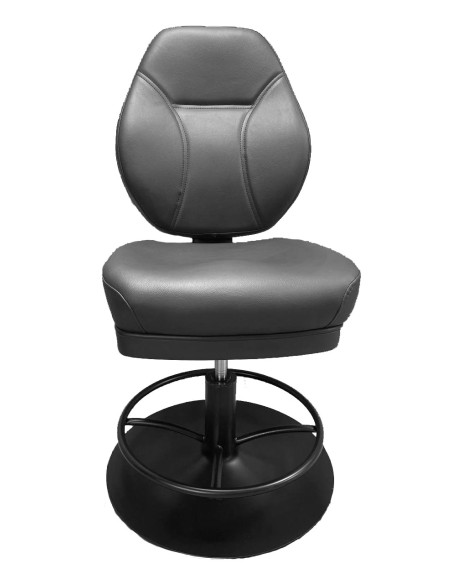 SGABELLO POKER DA DEALER IN SIMILPELLE NERA